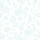 Bandana Fabric - Iceberg on White - ineedfabric.com