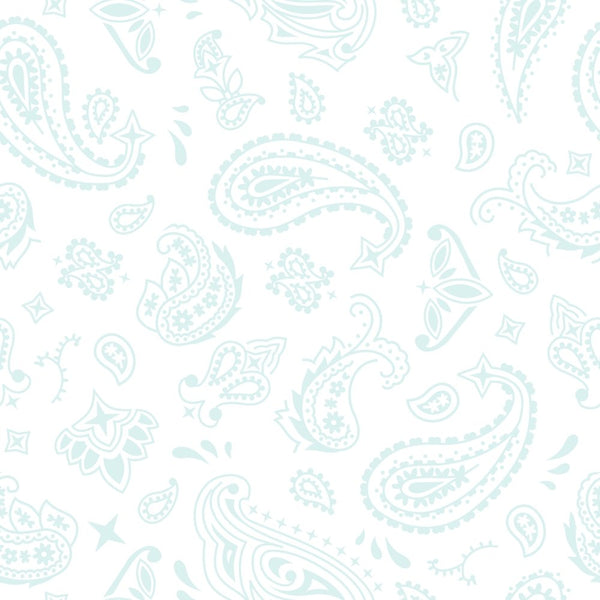 Bandana Fabric - Iceberg on White - ineedfabric.com