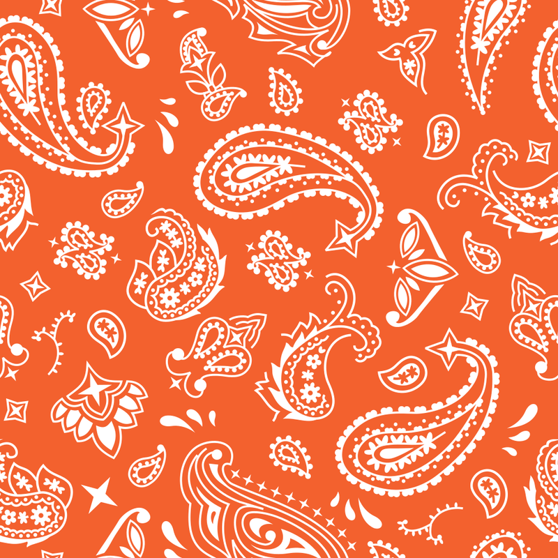 Bandana Fabric - Pumpkin - ineedfabric.com