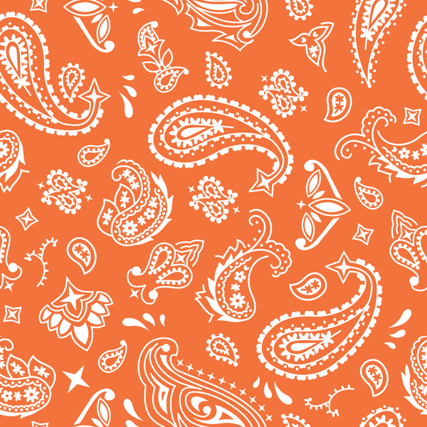 Bandana Fabric - Soft Orange - ineedfabric.com