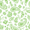 Bandana Fabric - Spring Green on White - ineedfabric.com
