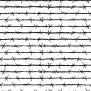 Barbed Wire Fabric - Black - ineedfabric.com