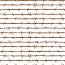 Barbed Wire Fabric - Chocolate - ineedfabric.com