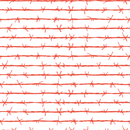 Barbed Wire Fabric - Cinnabar - ineedfabric.com