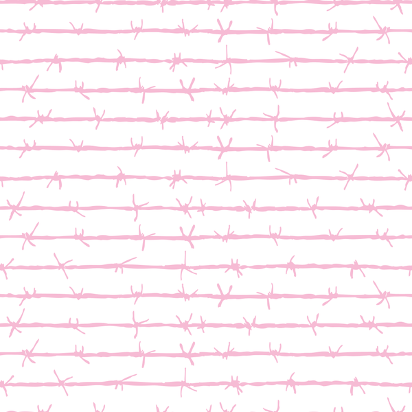 Barbed Wire Fabric - Cupid Pink - ineedfabric.com