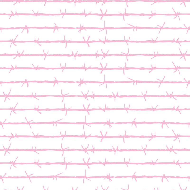 Barbed Wire Fabric - Cupid Pink - ineedfabric.com