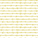 Barbed Wire Fabric - Gold - ineedfabric.com