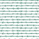Barbed Wire Fabric - Hunter Green - ineedfabric.com