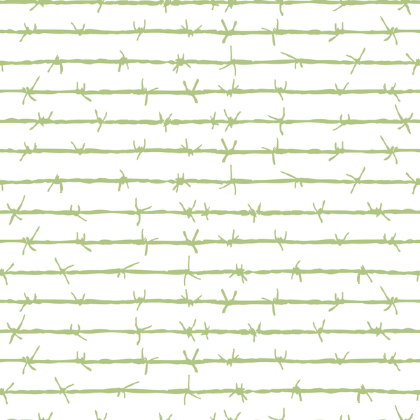 Barbed Wire Fabric - Pistachio Green - ineedfabric.com