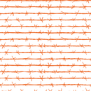 Barbed Wire Fabric - Pumpkin - ineedfabric.com
