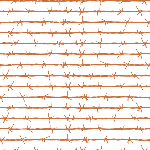 Barbed Wire Fabric - Sienna - ineedfabric.com