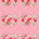Be My Valentine Floral Fabric - Pink - ineedfabric.com