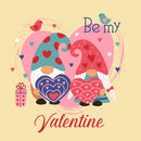 Be My Valentine Gnome Fabric Panel - ineedfabric.com