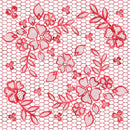 Be My Valentine Red Floral Lace Fabric - ineedfabric.com