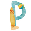 Beach Life Letter ''P'' Fabric Panel - ineedfabric.com