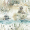 Beach Life Otters Fabric - ineedfabric.com