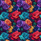 Beautiful Colorful Roses Fabric - ineedfabric.com