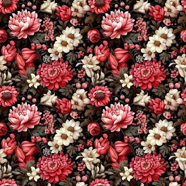 Beautiful Pink & White Floral Fabric - ineedfabric.com