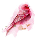 Beautiful Spring Bird Fabric Panel - Pink - ineedfabric.com