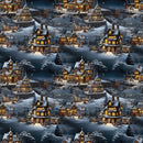 Beautiful Winter Village Fabric - ineedfabric.com