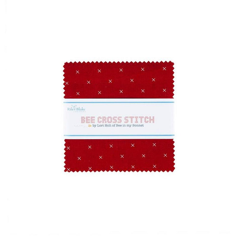 Bee Cross Stitch 5" Stacker - ineedfabric.com