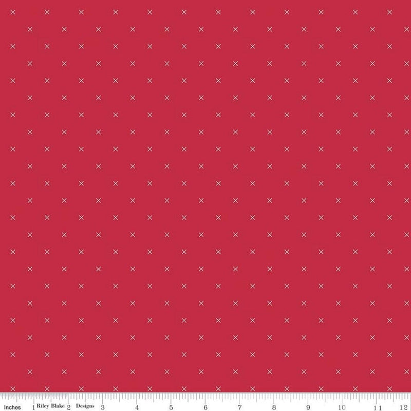Bee Cross Stitch Fabric - Jazzberry Jam - ineedfabric.com
