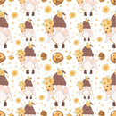 Bee Gnome Pattern 1 Fabric - ineedfabric.com