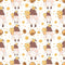 Bee Gnome Pattern 1 Fabric - ineedfabric.com