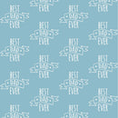 Best Dad Ever Fabric - Blue - ineedfabric.com