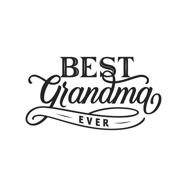 Best Grandma Ever Banner Fabric Panel - ineedfabric.com