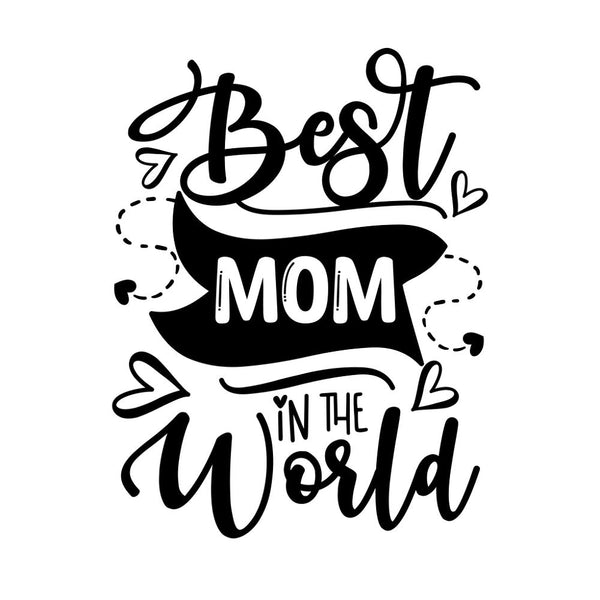 Best Mom In The World Fabric Panel - ineedfabric.com