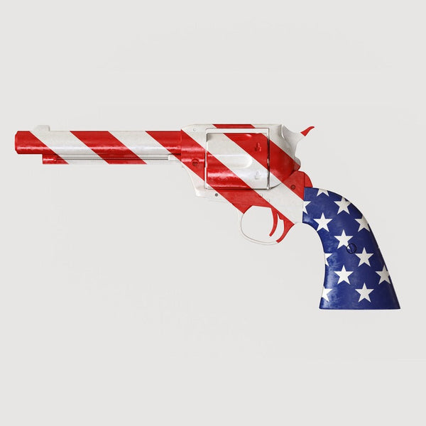 Big Revolver with USA Flag Fabric Panel - ineedfabric.com