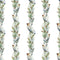 Bird on Wreath Fabric - White - ineedfabric.com