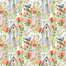 Birds in the Garden Pattern 8 Fabric - ineedfabric.com