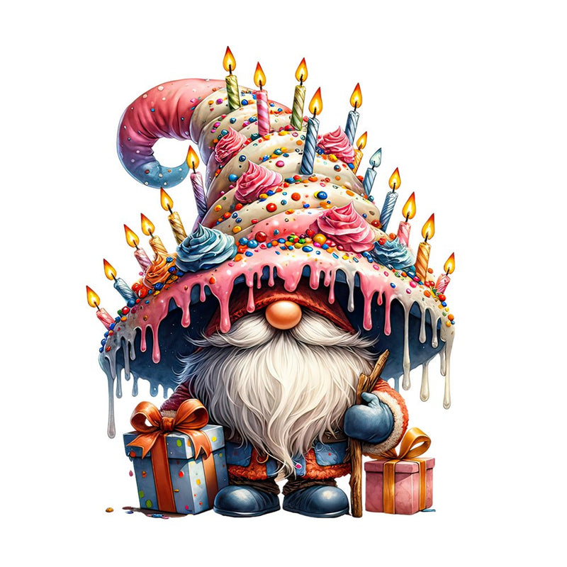 Birthday Gnome 4 Fabric Panel - ineedfabric.com