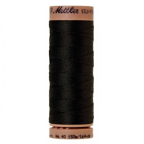 Black 40wt Solid Cotton Thread 164yd - ineedfabric.com