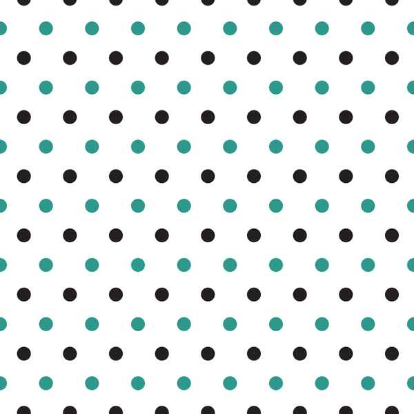 Black And Atoll Polka Dots Fabric - ineedfabric.com