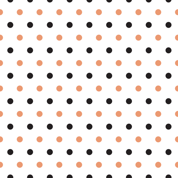 Black And Copper River Polka Dots Fabric - ineedfabric.com