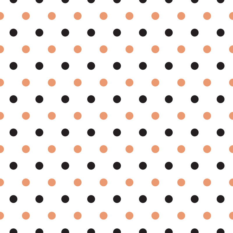 Black And Copper River Polka Dots Fabric - ineedfabric.com