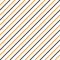 Black and Orange Diagonal Stripes Fabric - White - ineedfabric.com