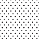 Black And Steel Gray Polka Dots Fabric - ineedfabric.com