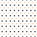 Black And Tacao Polka Dots Fabric - ineedfabric.com