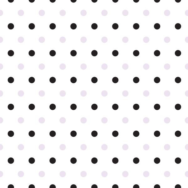 Black And Vintage Violet Polka Dots Fabric - ineedfabric.com