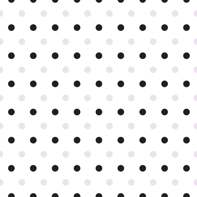 Black And Vintage Violet Polka Dots Fabric - ineedfabric.com