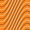 Black and White Wavy Lines Fabric - Orange - ineedfabric.com