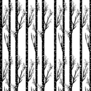 Black Birch Trees Fabric - ineedfabric.com