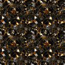 Black & Gold Shattered Glass Fabric - ineedfabric.com
