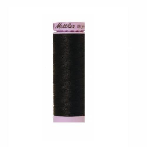 Black Silk-Finish 50wt Solid Cotton Thread - 164yd - ineedfabric.com