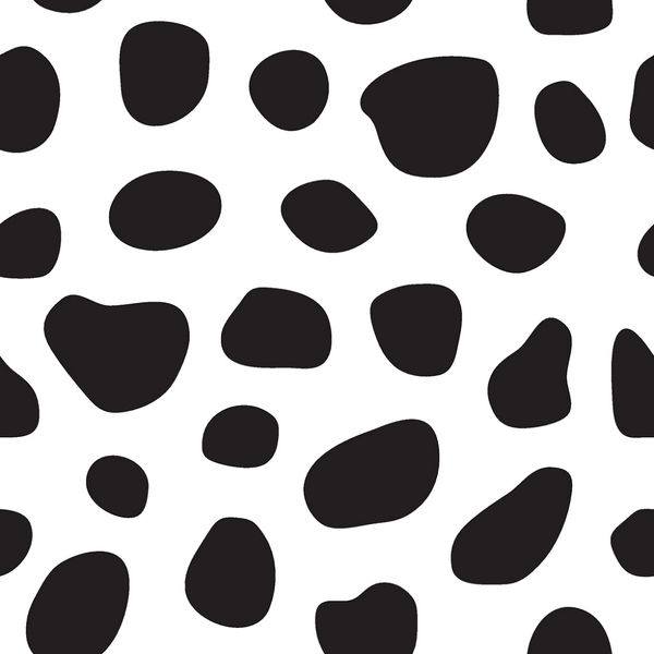Black & White Cow Spot #2 Fabric - ineedfabric.com
