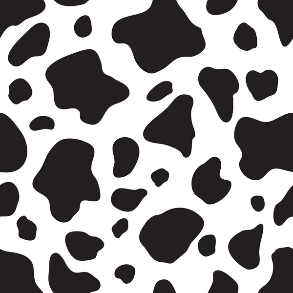 Black & White Cow Spot #4 Fabric - ineedfabric.com